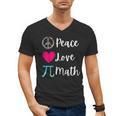 Peace Love Math Maths Teacher Pi Symbol Men Women Men's V-Neck T-Shirt, trending gift