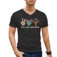 Peace Love Montessori Daycare Teacher Appreciation Men's V-Neck T-Shirt, trending gift