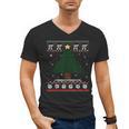 Pi Tree Christmas Math Teacher Ugly Sweater Men Women Kids Men's V-Neck T-Shirt, trending gift