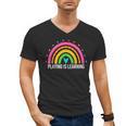 Playing Is Learning Early Childhood Education ECE Teacher Men's V-Neck T-Shirt, trending gift Playing Is Learning Early Childhood Education ECE Teacher Men's V-Neck T-Shirt, trending gift