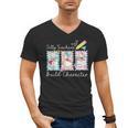 Preppy Silly Teacher Goose Build Character Back To School Men's V-Neck T-Shirt, trending gift