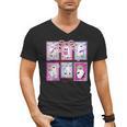 Preppy Spooky Teacher Halloween Ghost Coquette Bow Autumn Men's V-Neck T-Shirt, trending gift