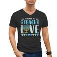 I Promise To Teach Love Hanukkah Chanukah Jewish Teacher Men's V-Neck T-Shirt, trending gift