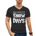 Proud Supporter Of Snow Days Teacher Christmas Men Women Men's V-Neck T-Shirt, trending gift
