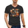 Pumpkin Spice Autumn Leaves IEPS Sped Teacher Fall Men's V-Neck T-Shirt, trending gift