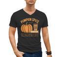 Pumpkin Spice And Teacher Life Halloween Teacher Men's V-Neck T-Shirt, trending gift Pumpkin Spice And Teacher Life Halloween Teacher Men's V-Neck T-Shirt, trending gift
