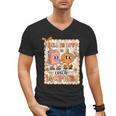 Pumpkin Teacher Preppy Fall In Love With Learning Autumn Men's V-Neck T-Shirt, trending gift