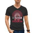 Rainbow Retro Homeschool Mom Teacher I Teach In My Pajamas Men's V-Neck T-Shirt, Couple Gifts, trending gift Rainbow Retro Homeschool Mom Teacher I Teach In My Pajamas Men's V-Neck T-Shirt, Couple Gifts, trending gift