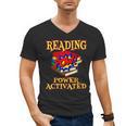 Reading Super Power Activated Superhero Teacher Or Student Men Women Girls Kids Men's V-Neck T-Shirt, Super Teacher Gifts, trending gift