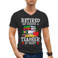 Retired But Forever a Teacher At Heart Teacher Retirement Men's V-Neck T-Shirt, trending gift
