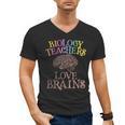 Retro BIOLOGY TEACHERS LOVE BRAINS This Is My Scary STEM Men's V-Neck T-Shirt, trending gift