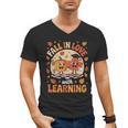 Retro Fall In Love With Learning Pumpkin Leaf Teacher Autumn Men's V-Neck T-Shirt, trending gift Retro Fall In Love With Learning Pumpkin Leaf Teacher Autumn Men's V-Neck T-Shirt, trending gift