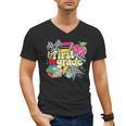 Retro First Grade Teacher Disco Ball Coquette Back To School Men's V-Neck T-Shirt, First Grade Teacher Gifts, trending gift Retro First Grade Teacher Disco Ball Coquette Back To School Men's V-Neck T-Shirt, First Grade Teacher Gifts, trending gift