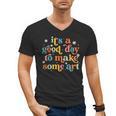 Retro It's a Good Day To Make Some Art Teacher Student Men's V-Neck T-Shirt, trending gift Retro It's a Good Day To Make Some Art Teacher Student Men's V-Neck T-Shirt, trending gift