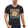Retro Teacher Daisy Colorful Elementary School Teacher Men's V-Neck T-Shirt, trending gift Retro Teacher Daisy Colorful Elementary School Teacher Men's V-Neck T-Shirt, trending gift