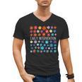 Retro Wildflower Early Intervention Teacher Interventionist Men's V-Neck T-Shirt, trending gift