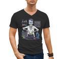 Science Teacher Halloween Skeleton Scientist Chemistry Men's V-Neck T-Shirt, Science Teacher Gifts, trending gift