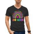 Second Grade Rainbow Girls Boys Teacher Team 2nd Grade Squad Men's V-Neck T-Shirt, 2nd Grade Teacher Gifts, trending gift