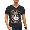 Silly Goose Teacher Club Animal Lover Groovy Teacher Men's V-Neck T-Shirt, Groovy Teacher Gifts, trending gift