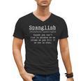Spanglish Definition Spanish Teacher Bilingual Maestra Men's V-Neck T-Shirt, trending gift Spanglish Definition Spanish Teacher Bilingual Maestra Men's V-Neck T-Shirt, trending gift