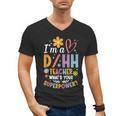 Special Education ASL Teacher Superpower DHH Teacher Men's V-Neck T-Shirt, trending gift Special Education ASL Teacher Superpower DHH Teacher Men's V-Neck T-Shirt, trending gift