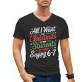Students Saying 6-7 67 Six Seven Teacher Christmas Men's V-Neck T-Shirt, trending gift Students Saying 6-7 67 Six Seven Teacher Christmas Men's V-Neck T-Shirt, trending gift