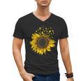 Sunflower Puzzle Pieces Autism Awareness For Mom Teacher For Women Men's V-Neck T-Shirt, Couple Gifts, trending gift