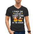 I Teach The Cutest Candy Corn In The Bunch Teacher Halloween Men's V-Neck T-Shirt, trending gift I Teach The Cutest Candy Corn In The Bunch Teacher Halloween Men's V-Neck T-Shirt, trending gift