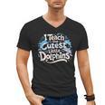 I Teach The Cutest Little Dolphins Cute Animal Teacher Men's V-Neck T-Shirt, trending gift I Teach The Cutest Little Dolphins Cute Animal Teacher Men's V-Neck T-Shirt, trending gift