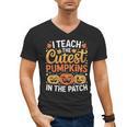 I Teach The Cutest Pumpkins Tshirt Halloween Teacher Men's V-Neck T-Shirt, trending gift I Teach The Cutest Pumpkins Tshirt Halloween Teacher Men's V-Neck T-Shirt, trending gift