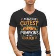 I Teach The Cutest Pumpkins In The Patch Halloween Teacher Men's V-Neck T-Shirt, trending gift