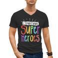 I Teach Future Superheroes Teacher Teaching Men's V-Neck T-Shirt, Future Teacher Gifts, trending gift