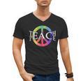 Teach Peace For Teachers And Educators Counselor Men's V-Neck T-Shirt, trending gift Teach Peace For Teachers And Educators Counselor Men's V-Neck T-Shirt, trending gift