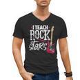 I Teach Rock Stars Music Teacher Guitar Player Men's V-Neck T-Shirt, trending gift I Teach Rock Stars Music Teacher Guitar Player Men's V-Neck T-Shirt, trending gift