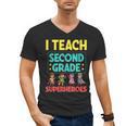 I Teach Second Grade Superheroes Teacher Superhero Men's V-Neck T-Shirt, trending gift I Teach Second Grade Superheroes Teacher Superhero Men's V-Neck T-Shirt, trending gift