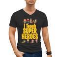I Teach Super Heroes Comic Book Hero Teacher School Men's V-Neck T-Shirt, Super Teacher Gifts, trending gift