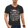 Teacher 67 Christmas Six Seven 6-7 For Men Women Humor Men's V-Neck T-Shirt, trending gift Teacher 67 Christmas Six Seven 6-7 For Men Women Humor Men's V-Neck T-Shirt, trending gift