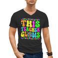 This Teacher 80s 90s Teachers's Day Glows Last Day Of School Men's V-Neck T-Shirt, 90s Teacher Gifts, trending gift This Teacher 80s 90s Teachers's Day Glows Last Day Of School Men's V-Neck T-Shirt, 90s Teacher Gifts, trending gift