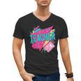 Teacher 90s Retro Colorful Teacher Of The 90s Back To School Men's V-Neck T-Shirt, 90s Teacher Gifts, trending gift