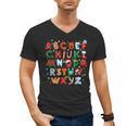 Teacher Christmas Alphabet Back To School Holiday Learning Men's V-Neck T-Shirt, trending gift Teacher Christmas Alphabet Back To School Holiday Learning Men's V-Neck T-Shirt, trending gift