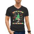 Teacher Christmas Shirts Pajama Matching Rockin' Around The Classroom -Adult Short Sleeve Small Modern Festive Christmas Teacher Xmas Vibes T-Shirt Men's V-Neck T-Shirt, trending gift