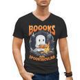 Teacher Halloween Ghost Reading Book Animal Boooks Are Men's V-Neck T-Shirt, trending gift