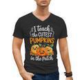 Teacher Halloween Pre-K Teacher Kindergarten Cutest Pumpkins Men's V-Neck T-Shirt, trending gift Teacher Halloween Pre-K Teacher Kindergarten Cutest Pumpkins Men's V-Neck T-Shirt, trending gift