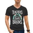 Teacher Halloween Shirt Women Men Teachers Love Brains Men's V-Neck T-Shirt, trending gift