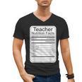 Teacher Nutrition Facts Teachers Nutritional Fact Men's V-Neck T-Shirt, trending gift