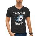 Teacher Shark Teaching Back To School Kindergarten Men's V-Neck T-Shirt, trending gift