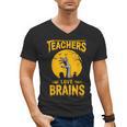Teachers Love Brains Shirt Men Women Halloween Teacher Men's V-Neck T-Shirt, trending gift Teachers Love Brains Shirt Men Women Halloween Teacher Men's V-Neck T-Shirt, trending gift