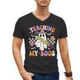 Teaching My Boos Ghost Teacher Cute Groovy Halloween Teacher Men's V-Neck T-Shirt, Groovy Teacher Gifts, trending gift Teaching My Boos Ghost Teacher Cute Groovy Halloween Teacher Men's V-Neck T-Shirt, Groovy Teacher Gifts, trending gift