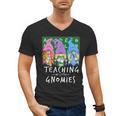 Teaching My Little Gnomies With Gnome For Teacher Women Men's V-Neck T-Shirt, trending gift Teaching My Little Gnomies With Gnome For Teacher Women Men's V-Neck T-Shirt, trending gift