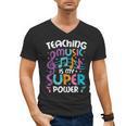 Teaching Music Is My Superpower Music Teacher For Men Women Kids Men's V-Neck T-Shirt, trending gift